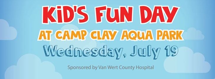 Kid's Fun Day at Camp Clay Aqua Park - Van Wert, OH