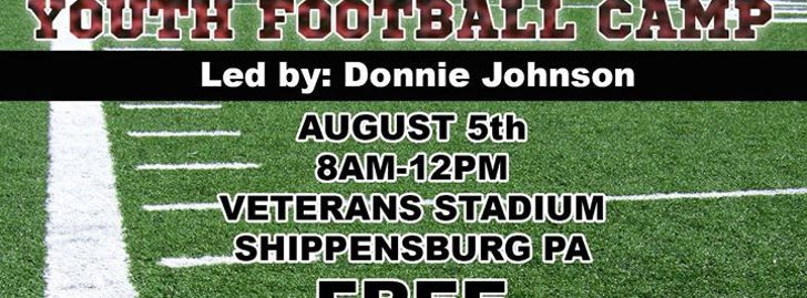 Free Youth Football Camp ages 7-12 - Shippensburg - Shippensburg, PA