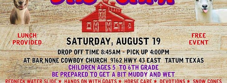 BNCC Cowboy Kids Day Camp - Tatum, TX