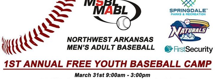 1st Annual Free Youth Baseball Camp - Springdale, AR