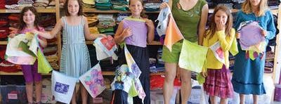 Five Days of Flags - summer upcycle arts camp at Ragfinery